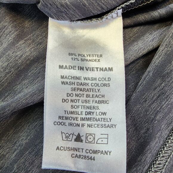 FootJoy Shirt Mens Large Gray Striped Polo Short Sleeve FJ Performance JGC Golf - Picture 15 of 16